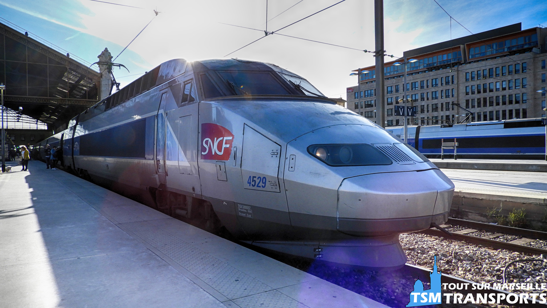 Alstom TGV Réseau Tricourant 4529 en gare de Marseille Saint Charles