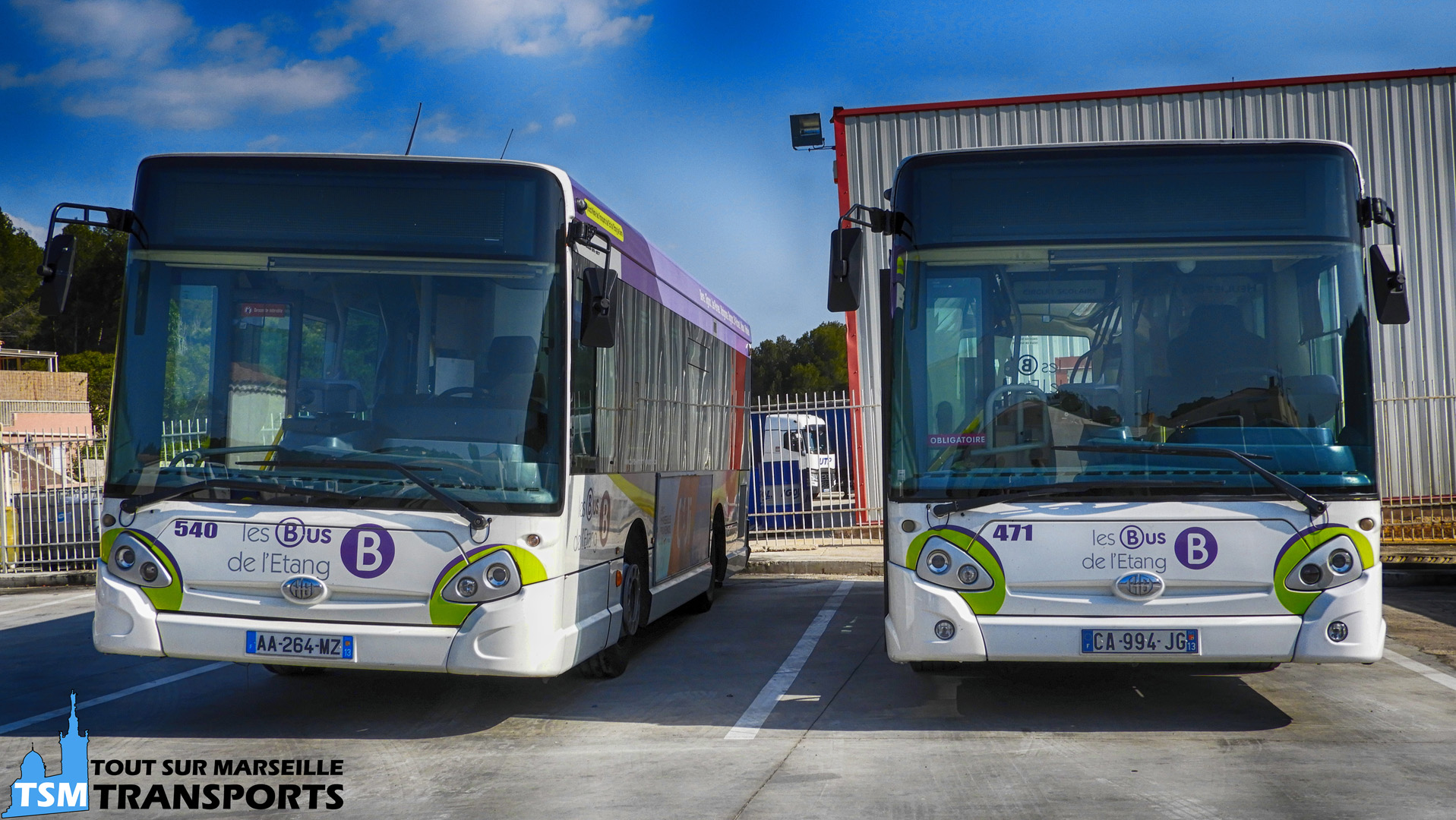 2 Heuliez Bus GX 127 au Dépôt SUMA à Rognac