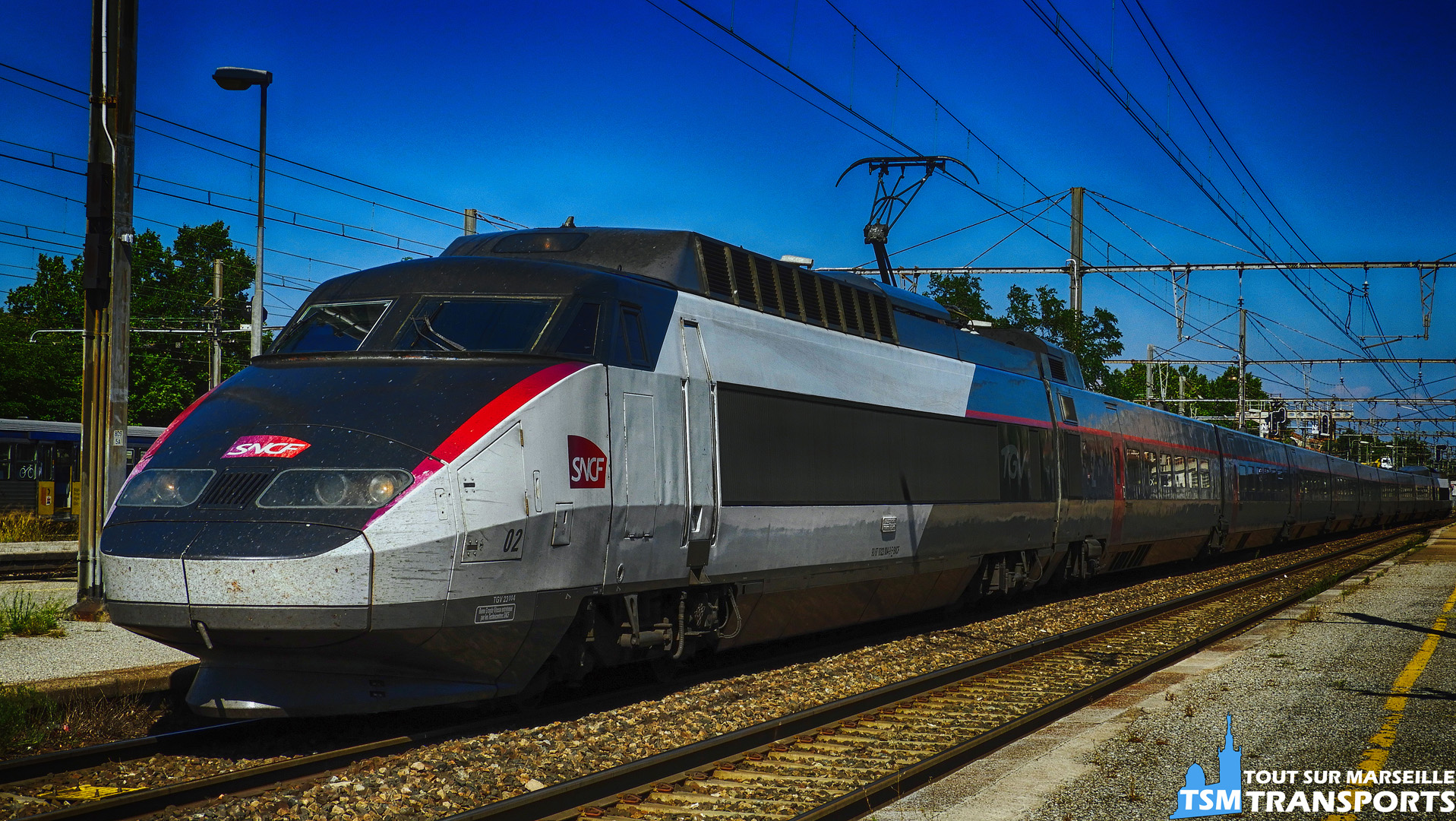 Alstom TGV Sud EST n°02 (Sophie) en gare de miramas